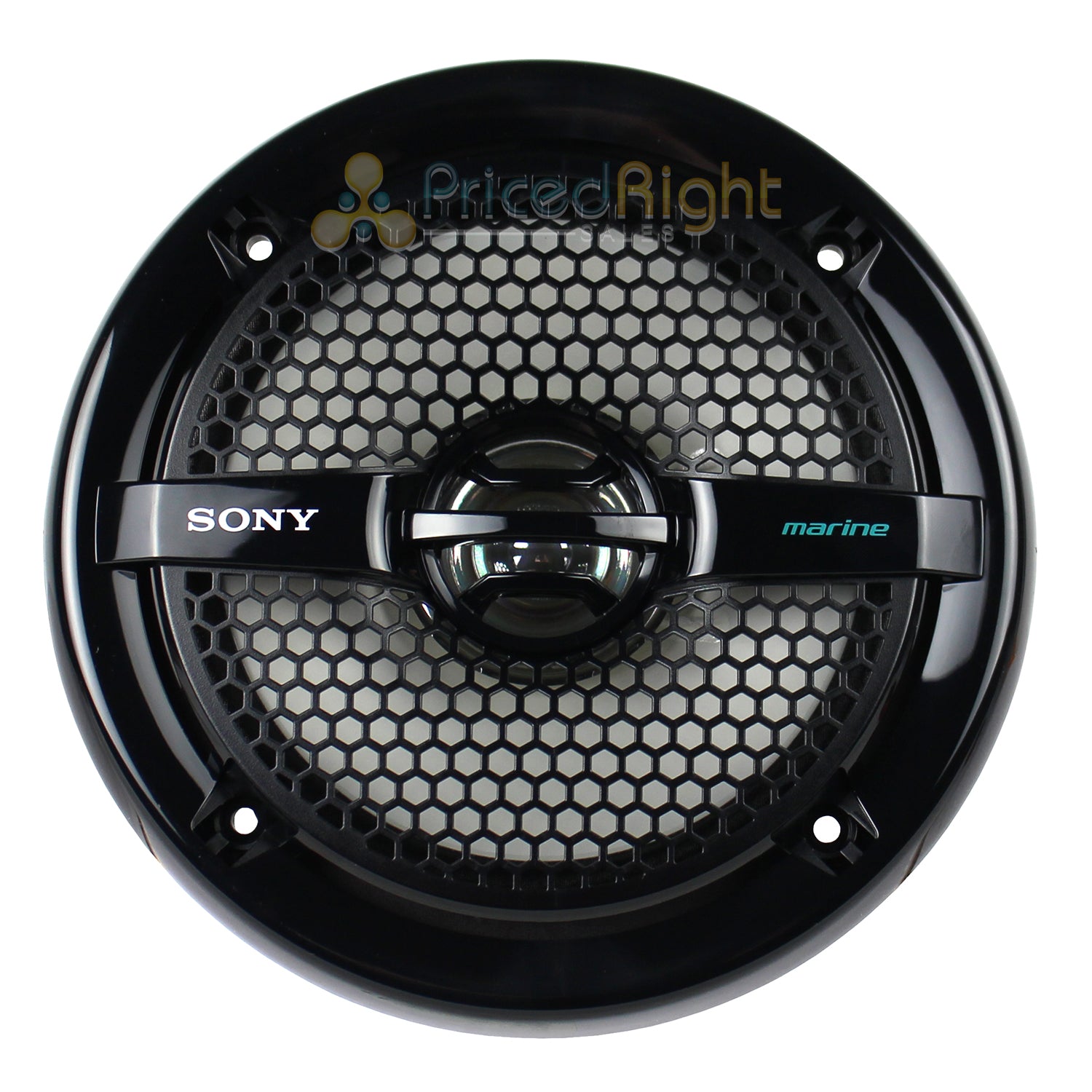 Sony 6.5" Black Marine Powersports Dual Cone Speakers Pair 140W Peak XS MP1611B