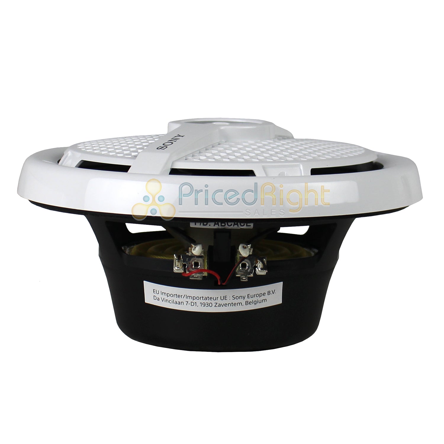 Sony 6.5" White Marine Coaxial Speakers Pair 4 Ohm 160W Peak 70W RMS XS MP1621