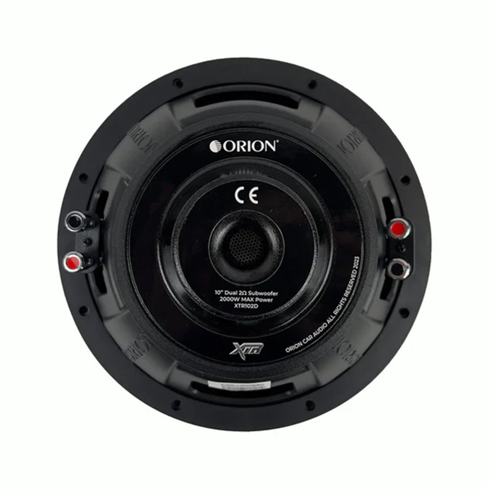 10" Dual 4 Ohm Subwoofer 500W RMS 2000W Peak 84.65 dB 25Hz- 250Hz Orion XTR104D