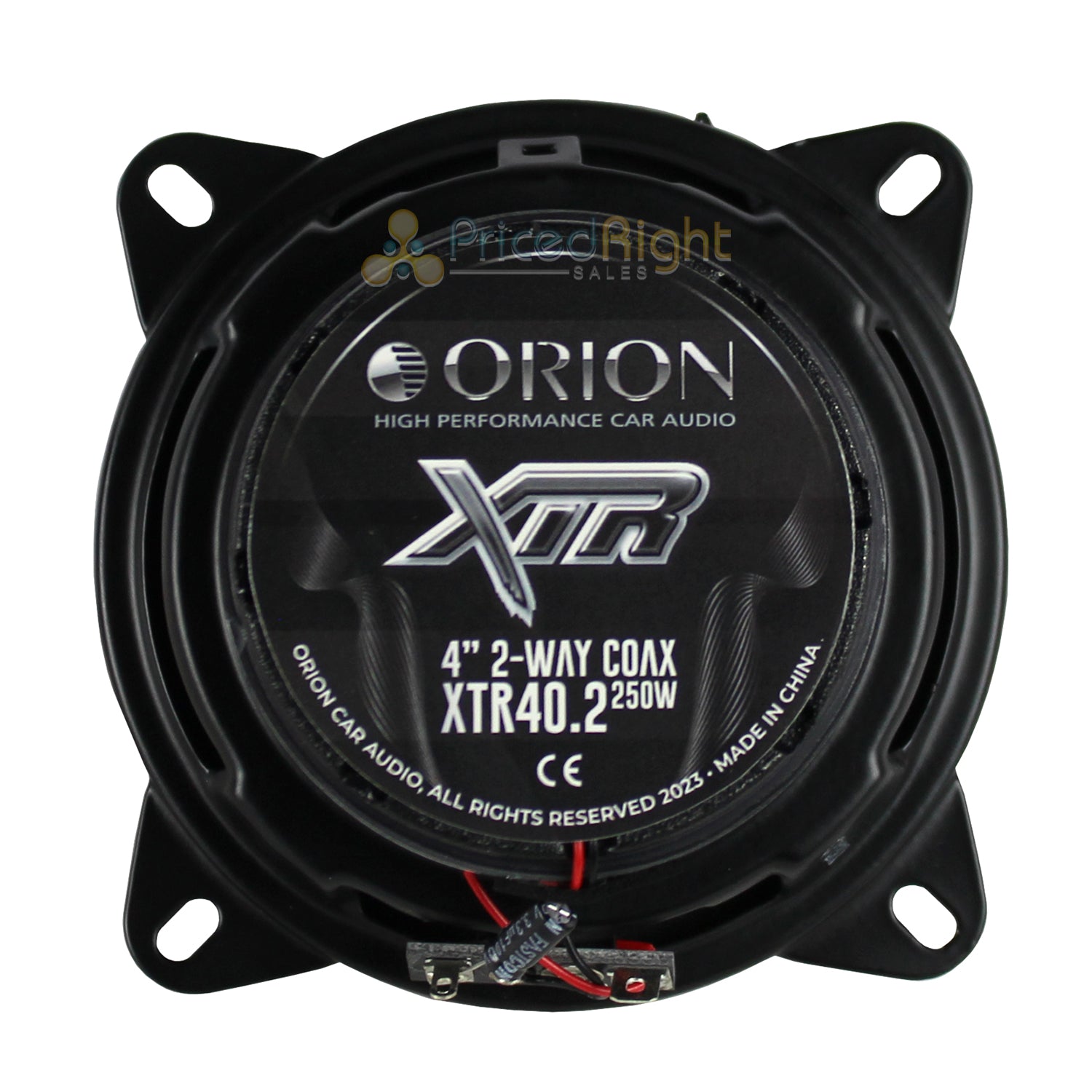 4" Coaxial Speakers 65W RMS 250W Peak 4 Ohm 2 Way Car Audio Orion XTR40.2