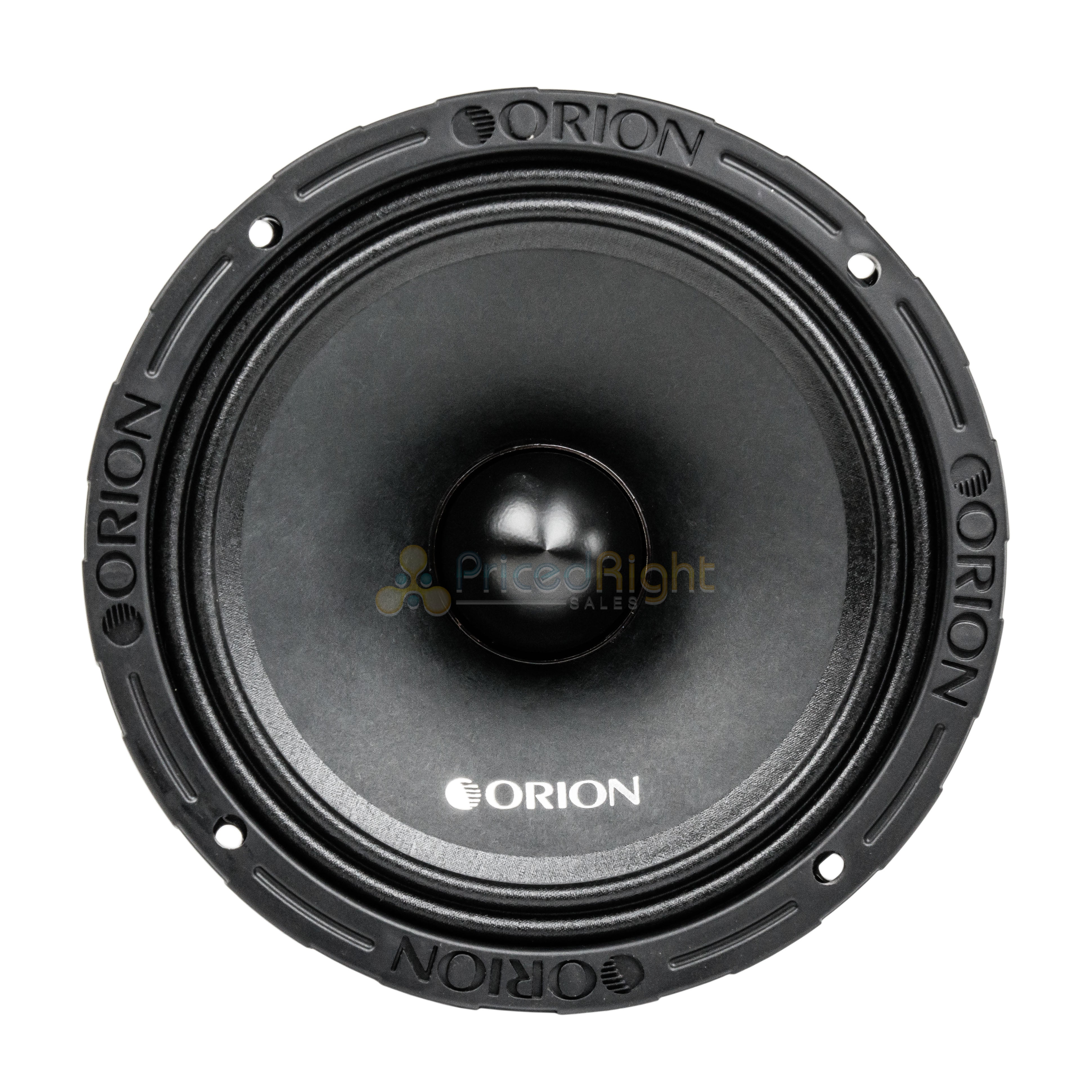 Orion 8" Midrange Speakers 1600 Watts Max Power 8 Ohm Car Audio XTX858 Pair