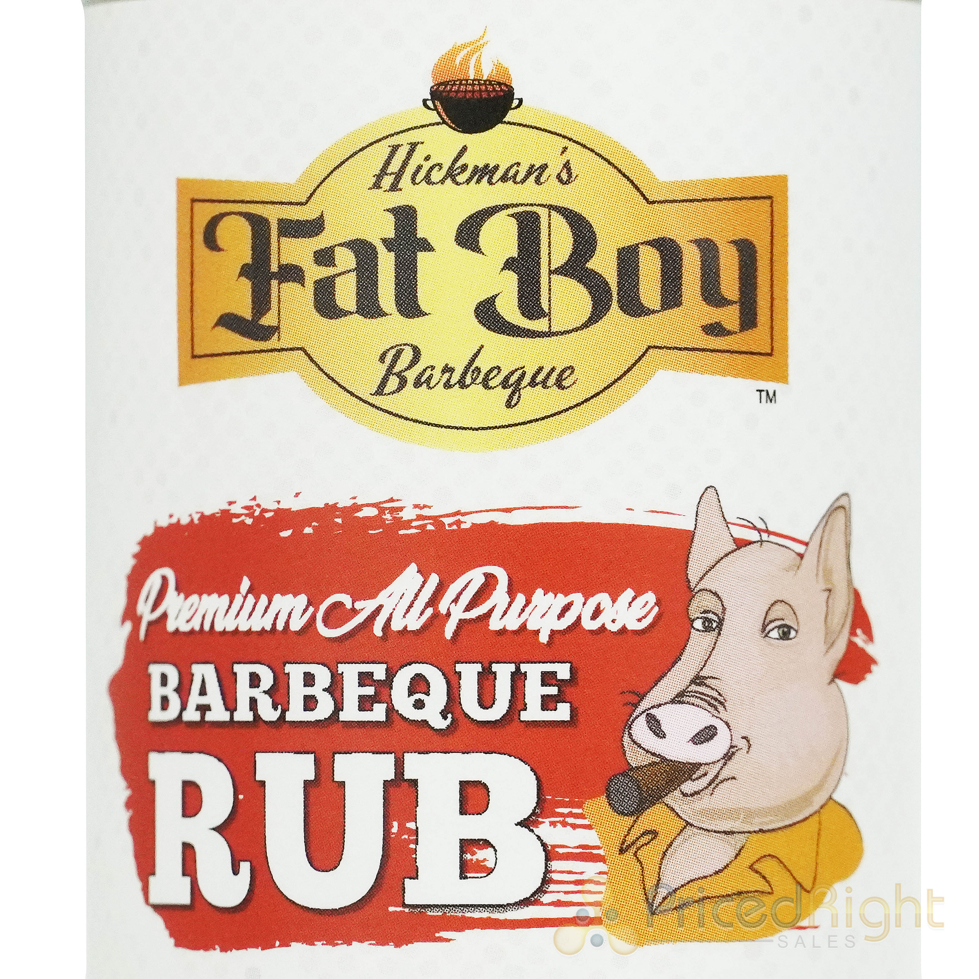 Fat Boy All Natural Premium All Purpose BBQ Rub 4 Oz Bottle Gluten Free 00001