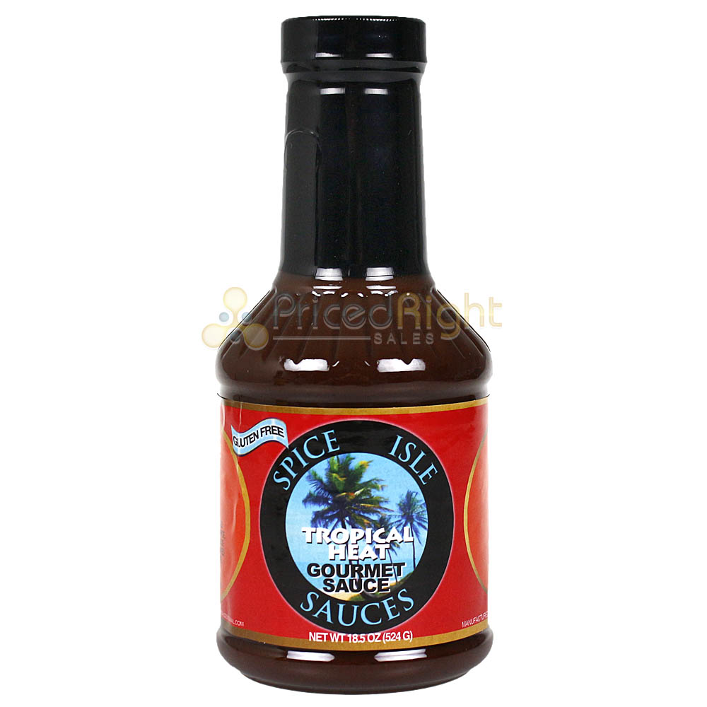 Spice Isle Sauces Tropical Tamarind Heat & Jerk Sauces Combo 3 Pack Gluten Free