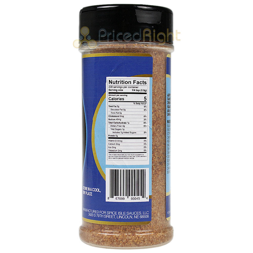 Spice Isle Sauces Tropical Tamarind Seasoning & Rub BBQ 6.67 Oz Shake Bottle