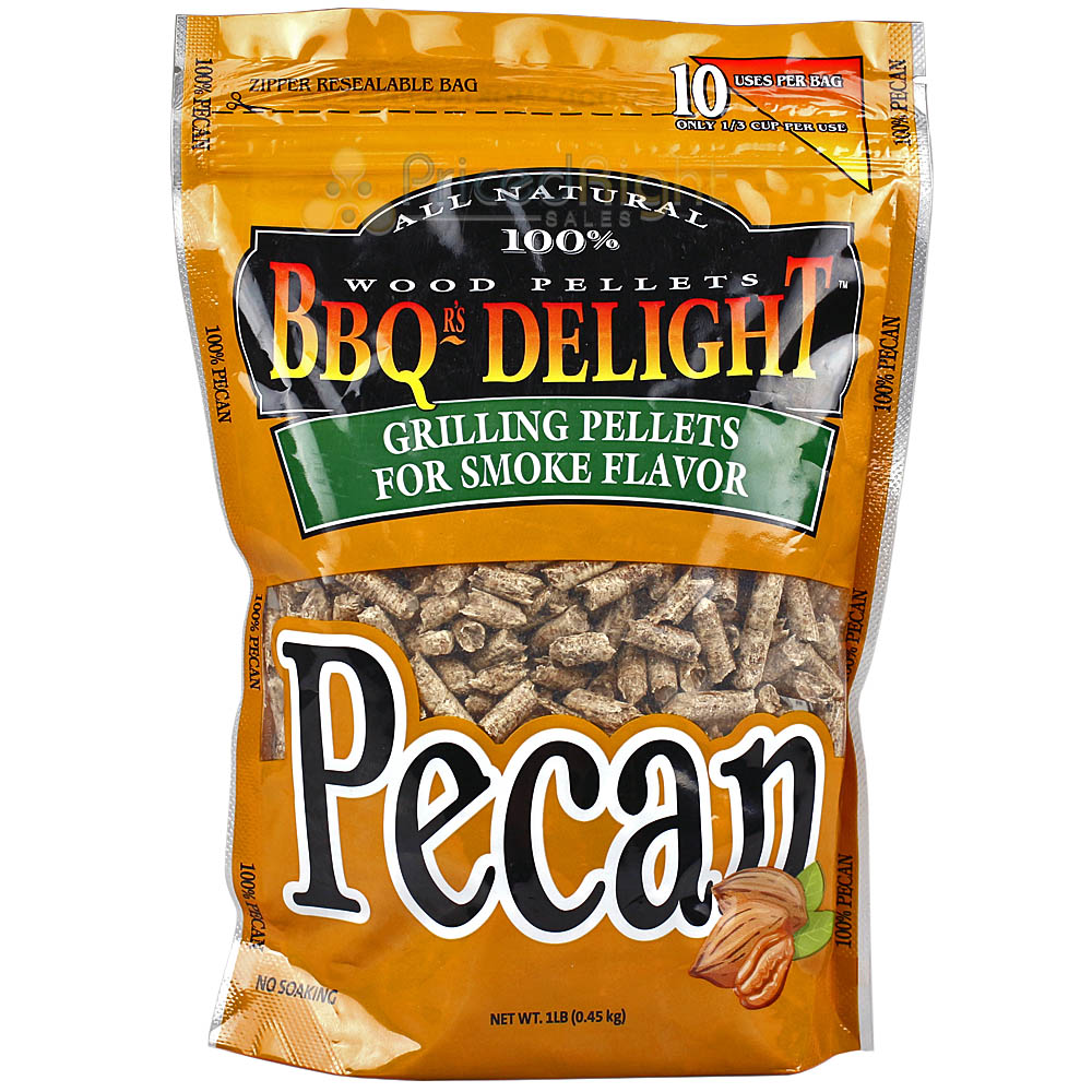 BBQr's Delight Cast Iron Smoker for Grills with 1lb Bag of Pecan Blend Pellets