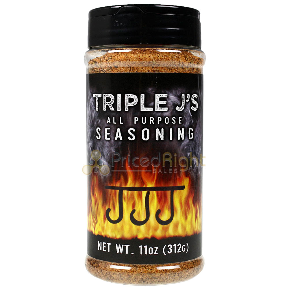 Triple J's All Purpose Seasoning 11 Oz Shaker Bottle Beef Pork Chicken Other