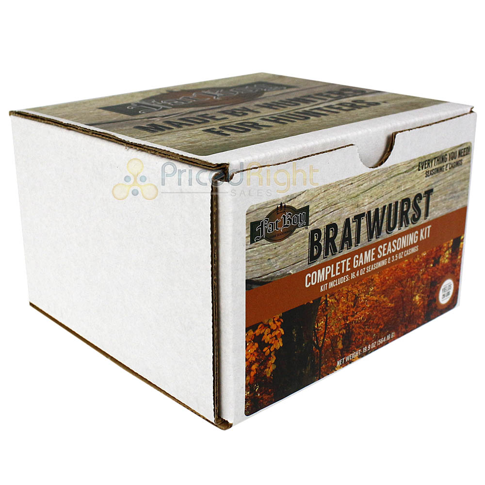 Fat Boy Bratwurst Complete Game Seasoning Kit with Casings Yields 25 l –  Pricedrightsales