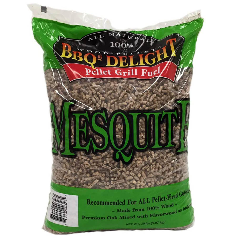 BBQR's Delight Mesquite Flavor BBQ Wood Pellets Grill Fuel 20 Lb Bag All Natural