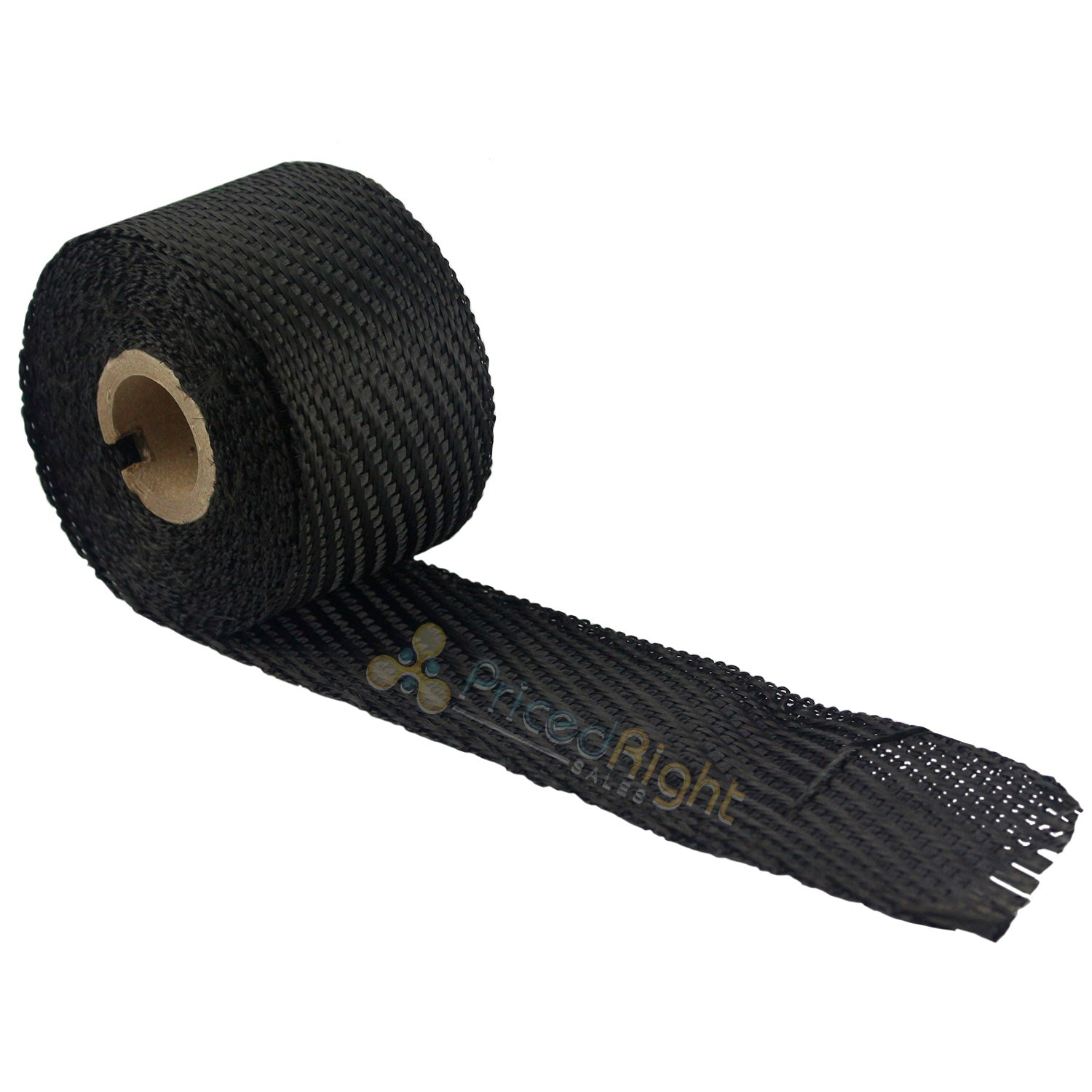 DEI Black Titanium Underhood Exhaust Wrap 2 in x 15 ft Roll Carbon Fiber 010005