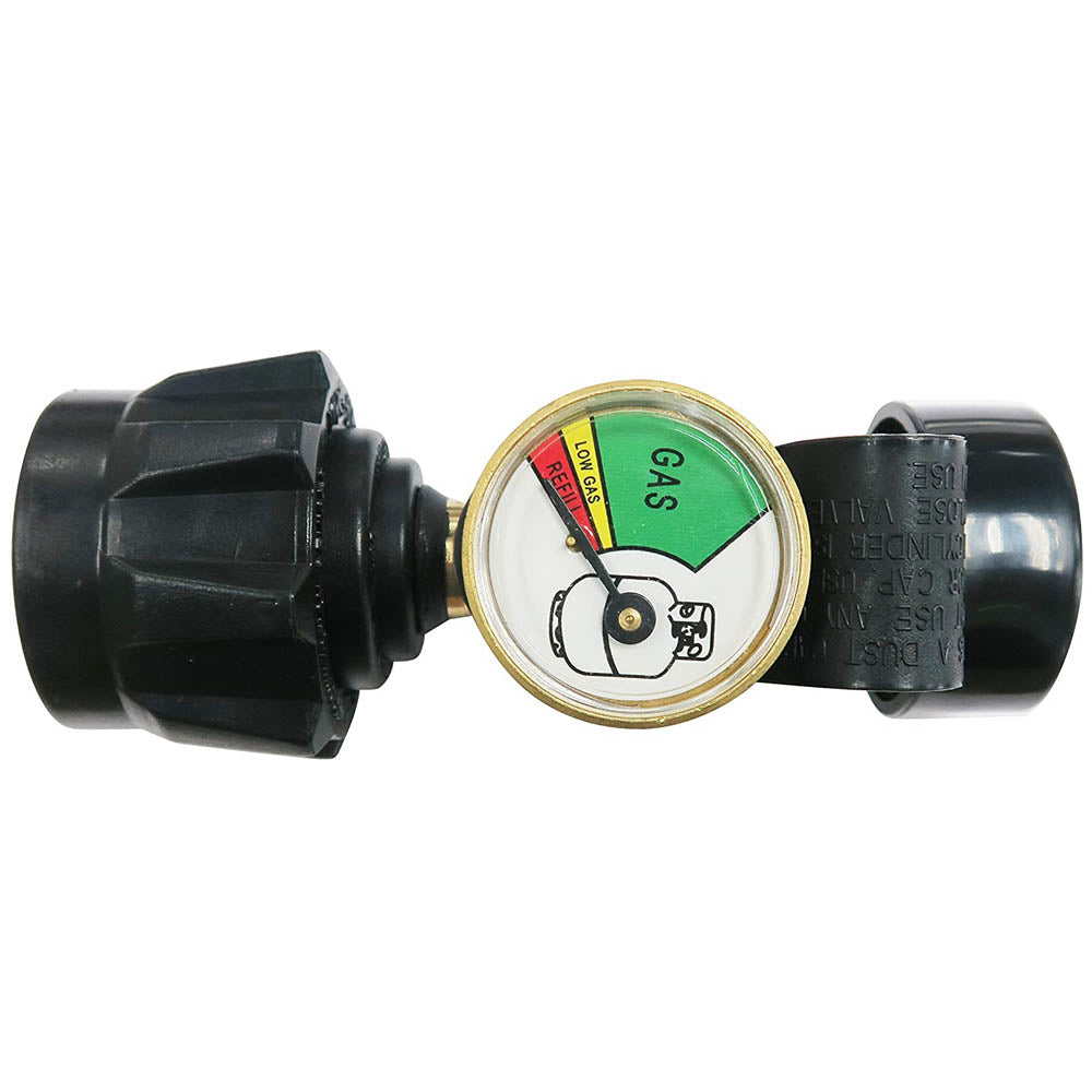 Mr. Bar-B-Q Propane Tank Gauge with Flow Control Universal Connection 03003YTC