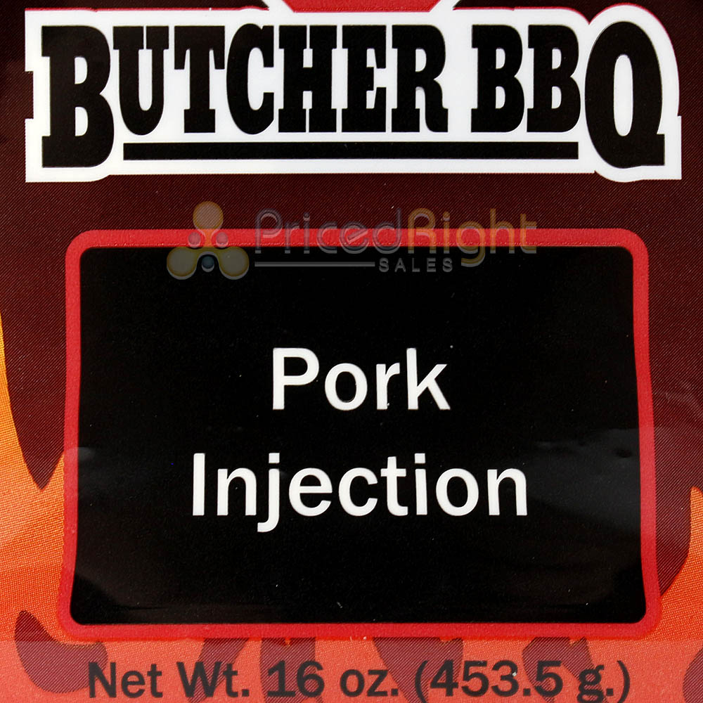 Butcher BBQ Pork Injection or Marinade 16 oz. Deep Pork Flavor Gluten & Msg Free