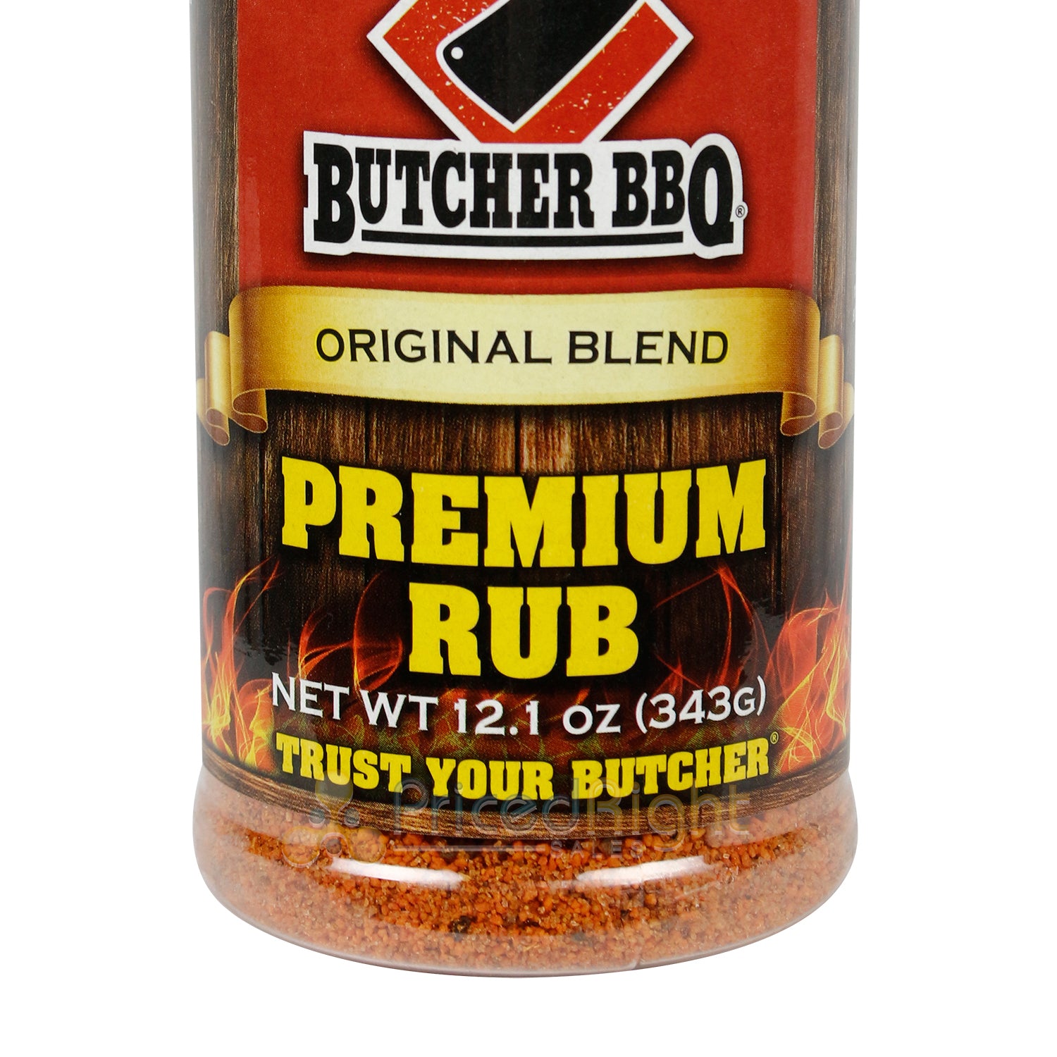 Butcher BBQ Premium Rub Original Blend 12.1 Oz BBQ Dry Rub Gluten Free No MSG