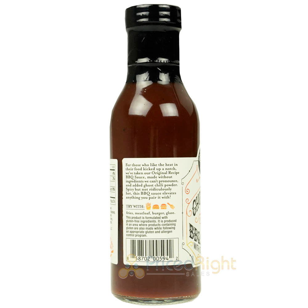 Brownwood Farms Ghost Pepper Spicy Hot Bourbon BBQ Sauce Gluten Free 14 Ounces