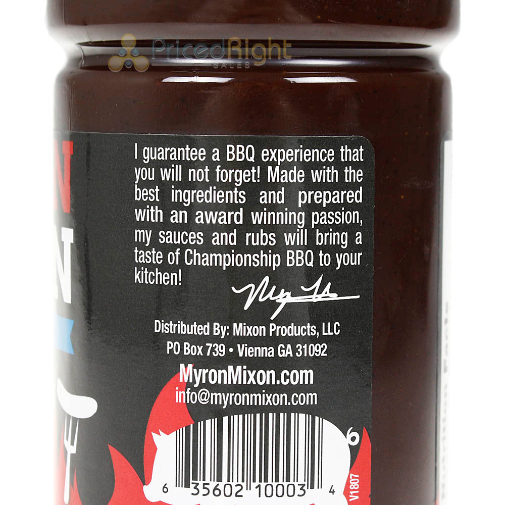 Myron Mixon Hickory BBQ Sauce Made By A 4-Time BBQ World Champion Cook 18 oz.