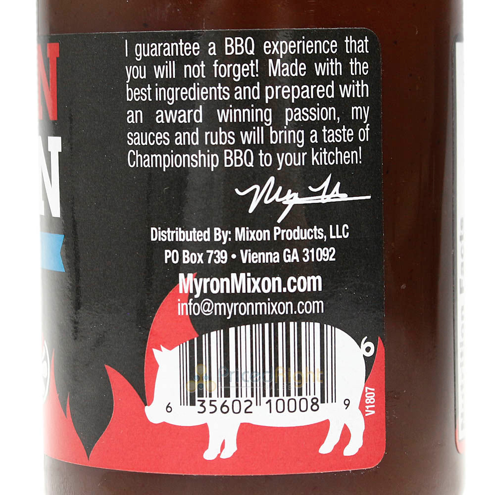 Myron Mixon Tangy Sweet BBQ Sauce Made By A 4-Time World BBQ Champion 100089