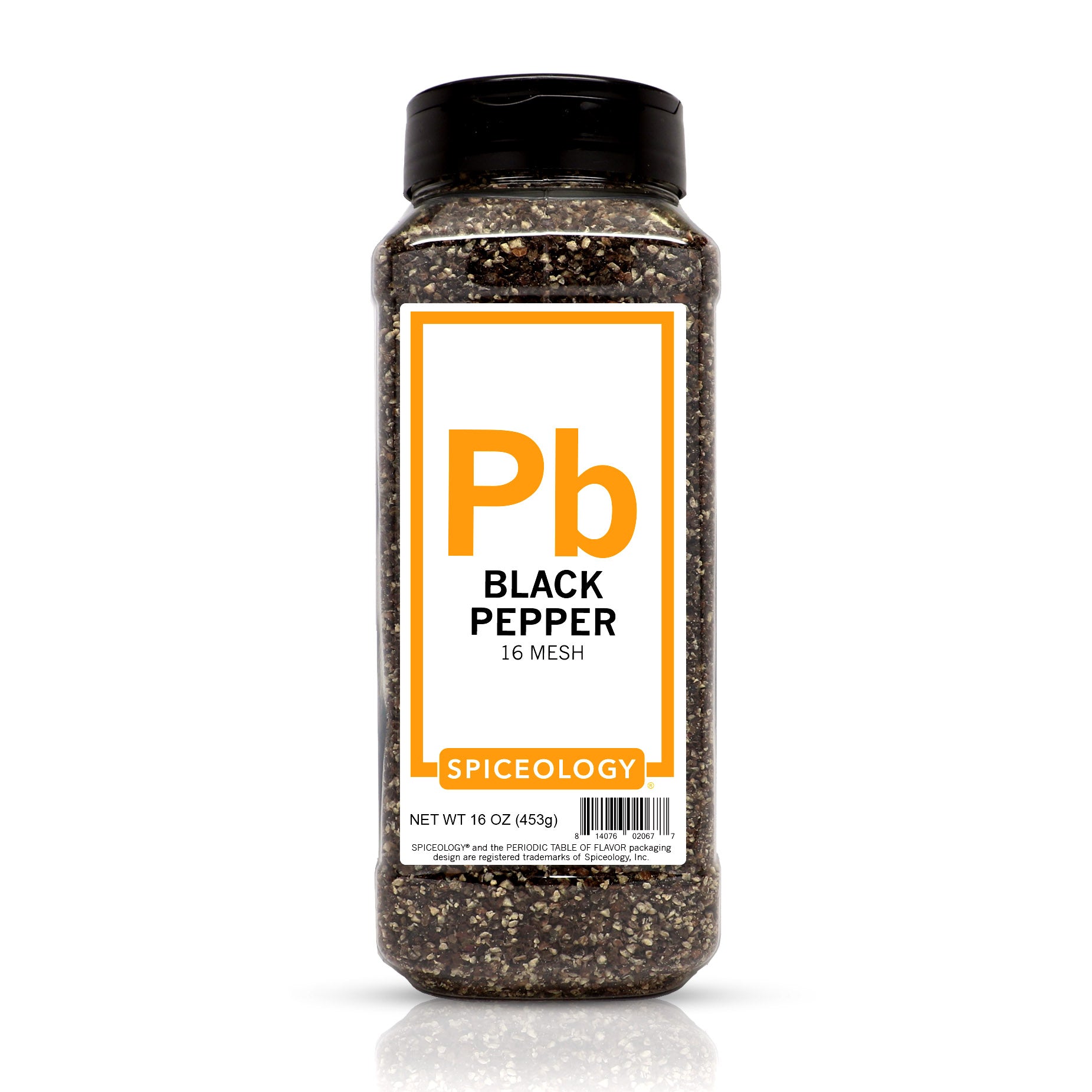 Spiceology Black Pepper Extra Coarse Grind 16 Oz Keep Fresh Bottle 10080