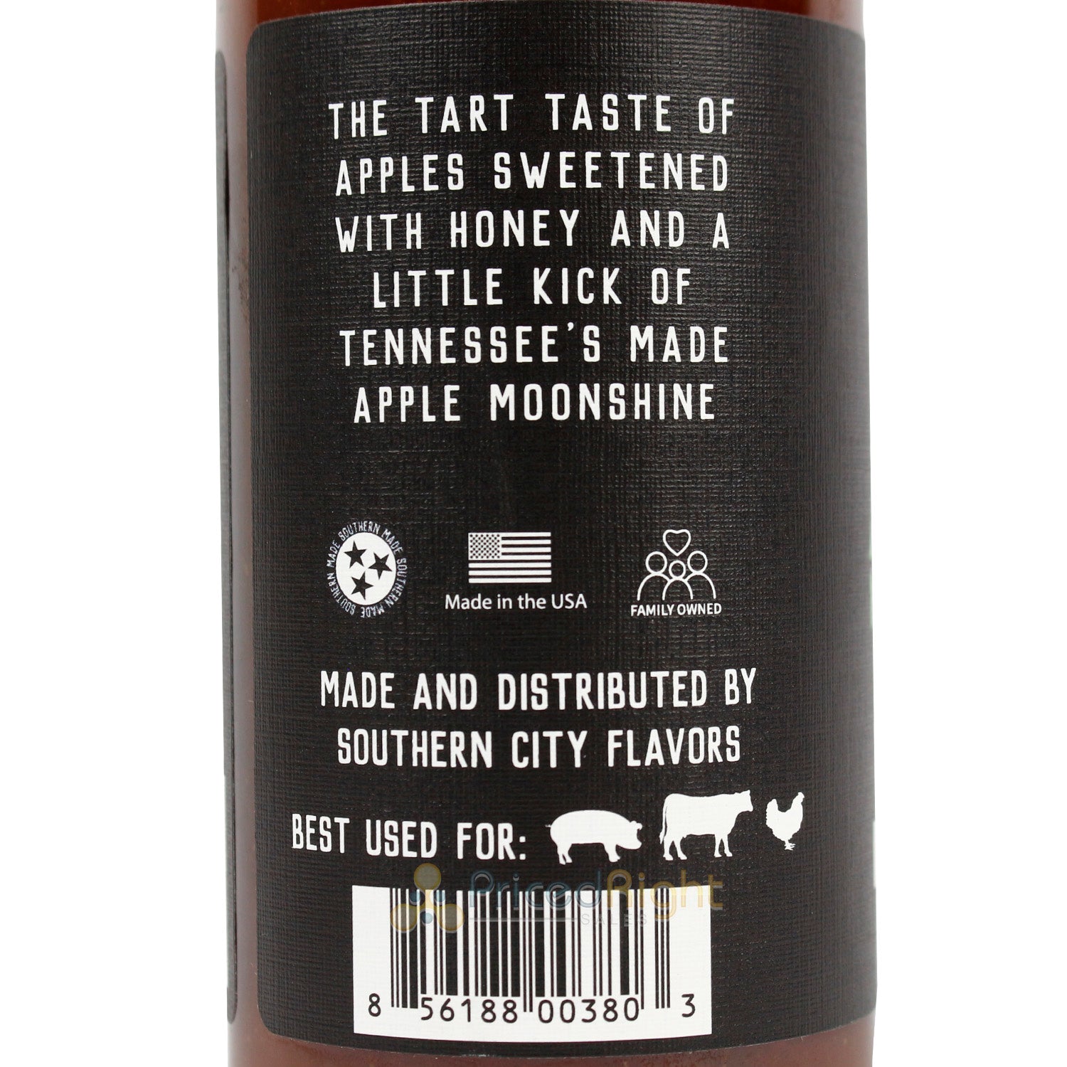 Southern City Flavors Apple Moonshine Sweet And Tangy BBQ Sauce With Honey15oz
