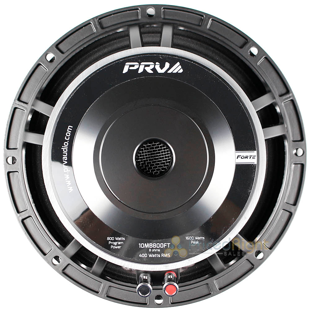PRV Audio 10" Mid Bass Midrange Speaker 800 Watts Max Forte Series 10MB800FT