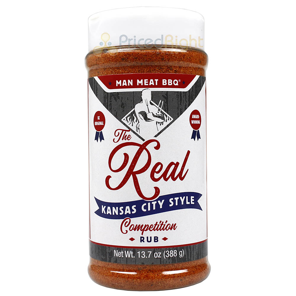 The Real Man Meat BBQ 13.7 Oz Kansas City Style Competition Rub 11003-ManMeat