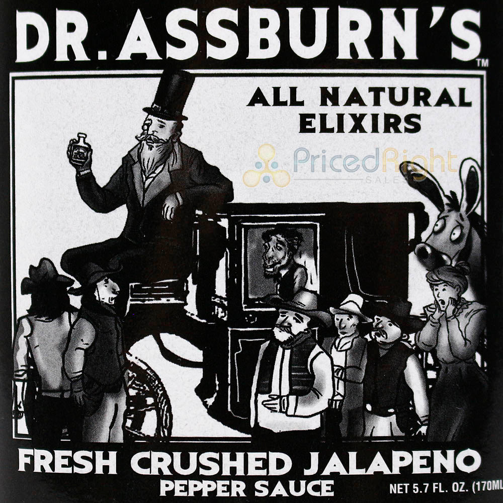Sauce Crafters Dr. Assburn's Fresh Crushed Jalapeno Hot Sauce 5.7 oz Bottle