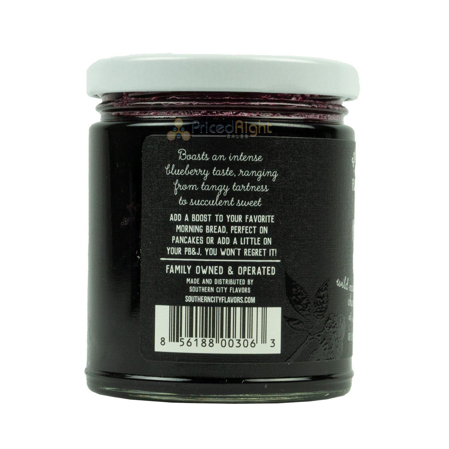 Southern City Flavors Wild Maine Blueberry Champagne Jam All Natural 10 oz
