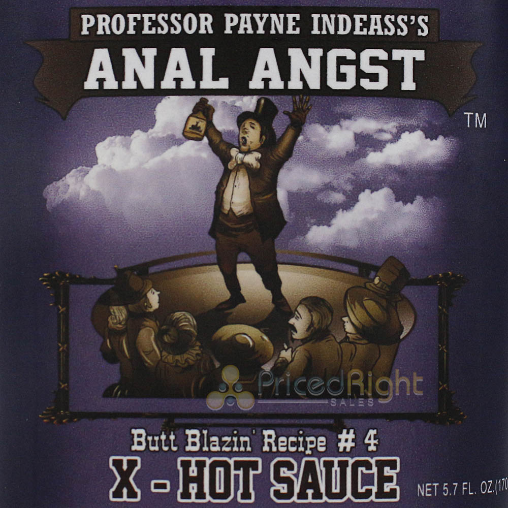 Sauce Crafters Professor Payne Indeass's Anal Angst Hot Sauce 5.7 oz Bottle