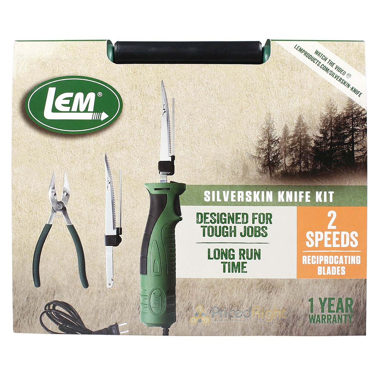 LEM SilverSkin Knife Kit 2 Blades 2 Guide Bars Pliers Cut Resistant Glove 1475