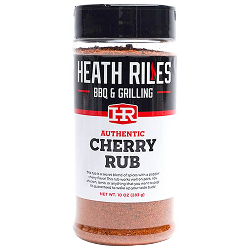 Heath Riles Authentic Cherry Rub 10 Oz Bottle Award Winning Sweet Heat 14913