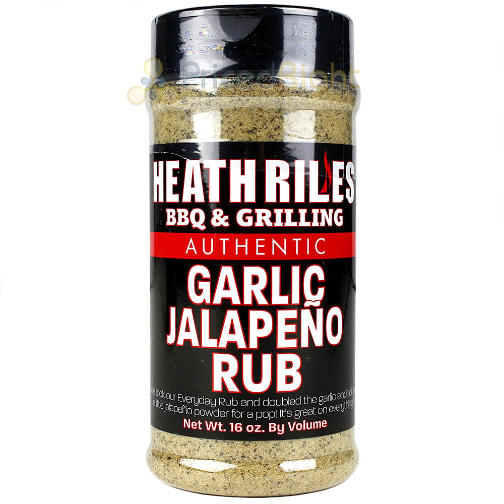 Heath Riles BBQ Garlic Butter Rub and Garlic Jalapeno Rub Bottles 2-Pa –  Pricedrightsales