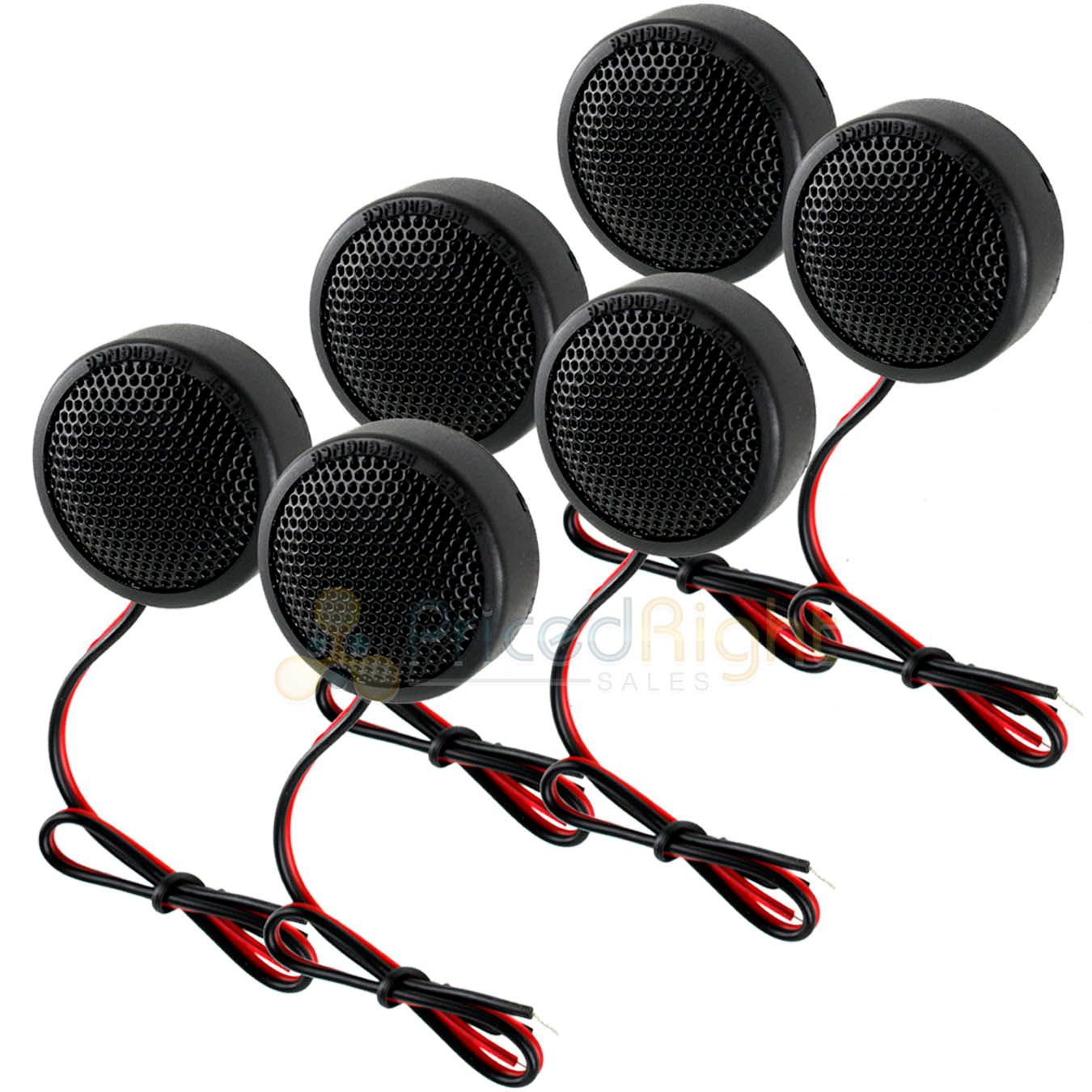 6 Memphis Audio 1" Soft Dome Tweeters 120 Watts Max Each Street Reference SRX1