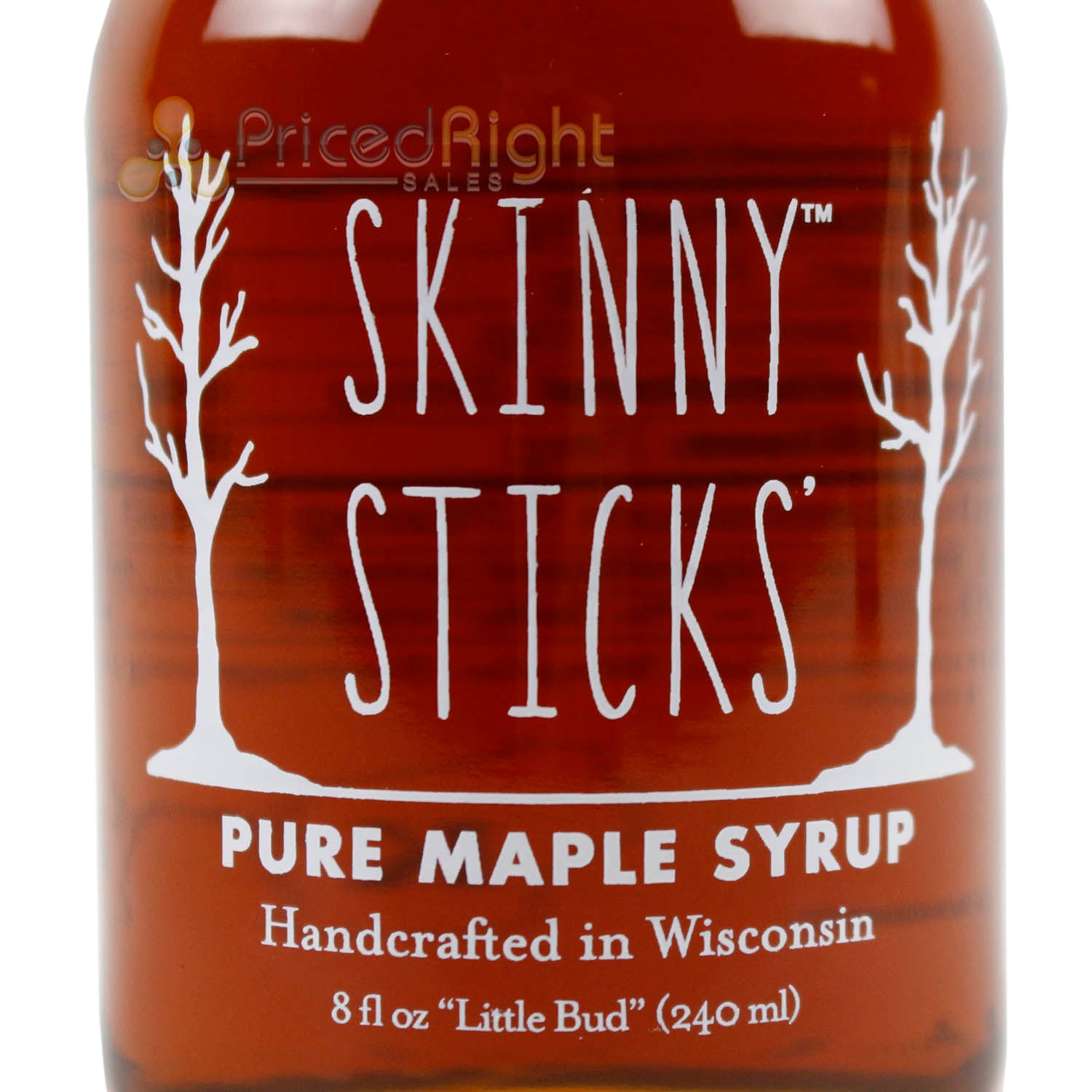 Skinny Sticks Non-blended Pure Wisconsin Maple Syrup Gluten Free & Kosher 8oz