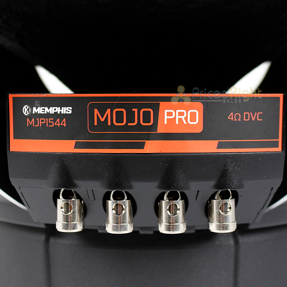 Memphis Audio 15" Subwoofer MOJO PRO Dual 4 Ohm 1500 Watts Max Power MJP1544