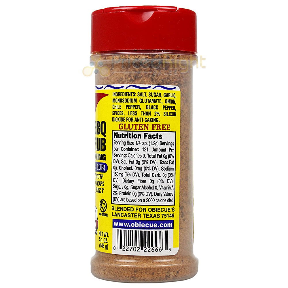 Obie Cue's Smooth Moove BBQ Rub and Jerky Seasoning All Purpose Blend 5.1 Oz