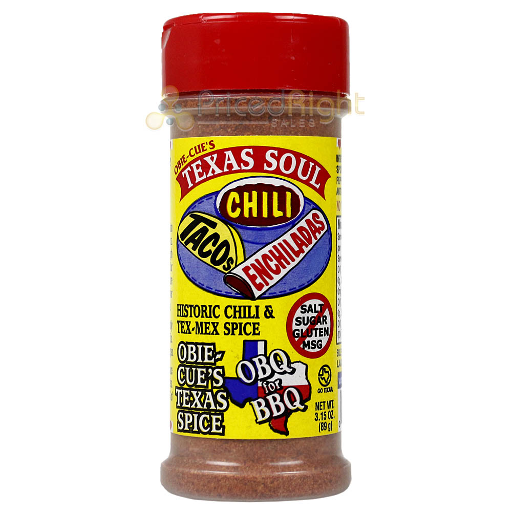 Obie Cue's Texas Soul Taco Chili Enchilada Seasoning Tex-Mex No