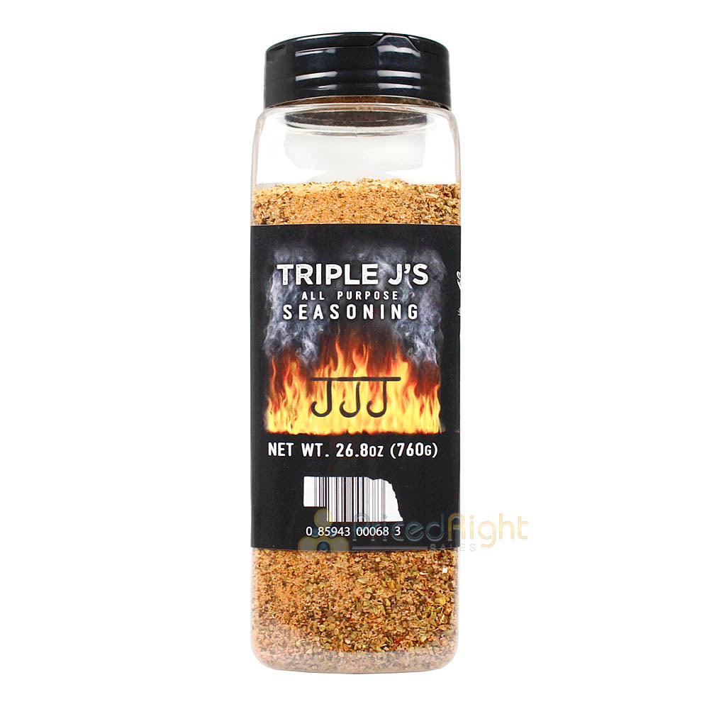 Triple J's All Purpose Seasoning 26.8 Oz Shaker Bottle Beef Pork Chicken & More