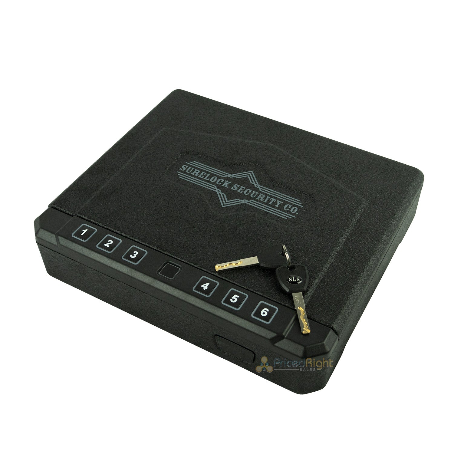 Biometric Handgun Safe Lock Box With Finger Print Scanner and Keypad Surelock