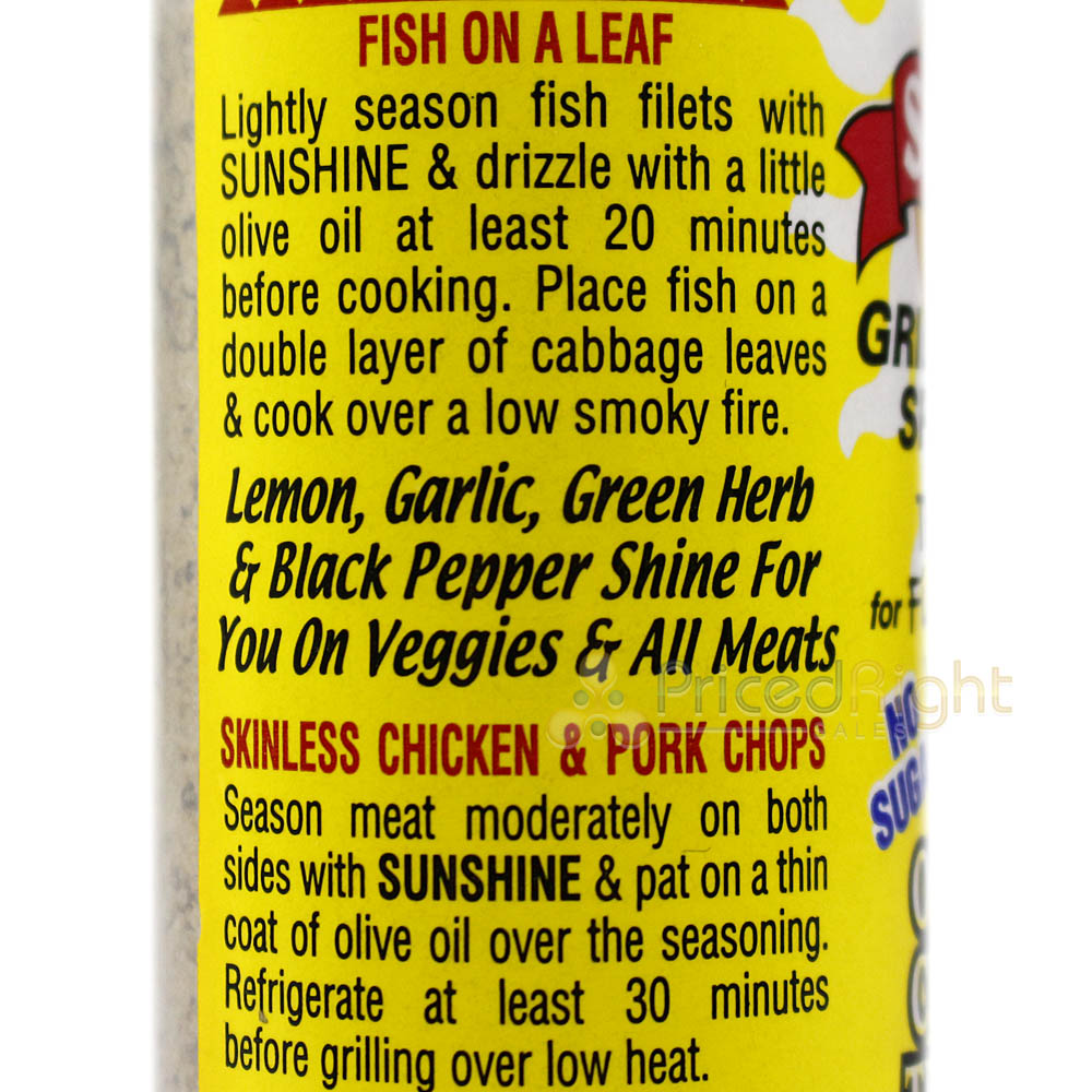 Obie Cue's Sunshine Grilling Spice Fish Poultry Beef Veggies Pork No MSG 4.8 Oz