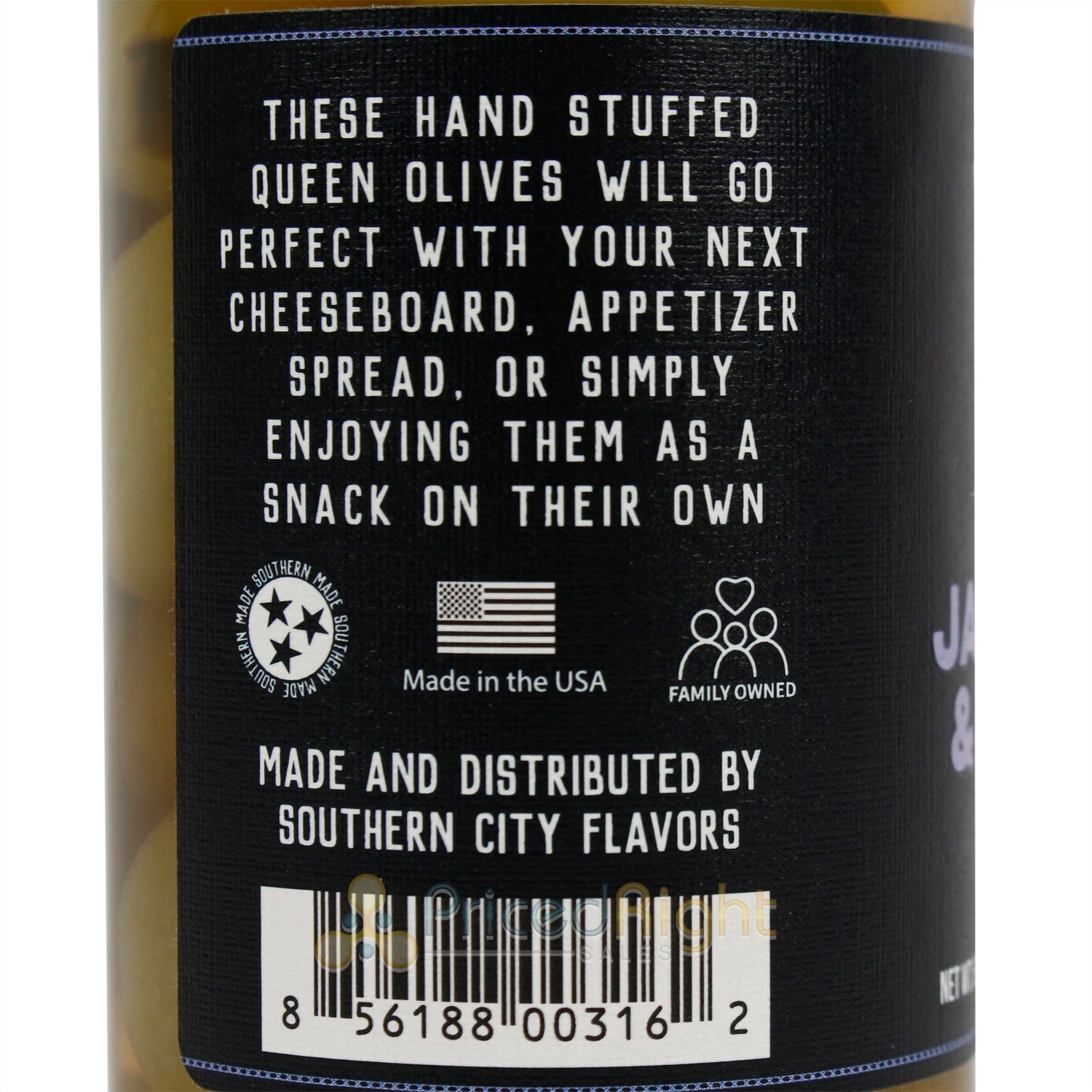 Southern City Flavors Garlic & Jalapeno Pitted Stuffed Olives Made In The USA