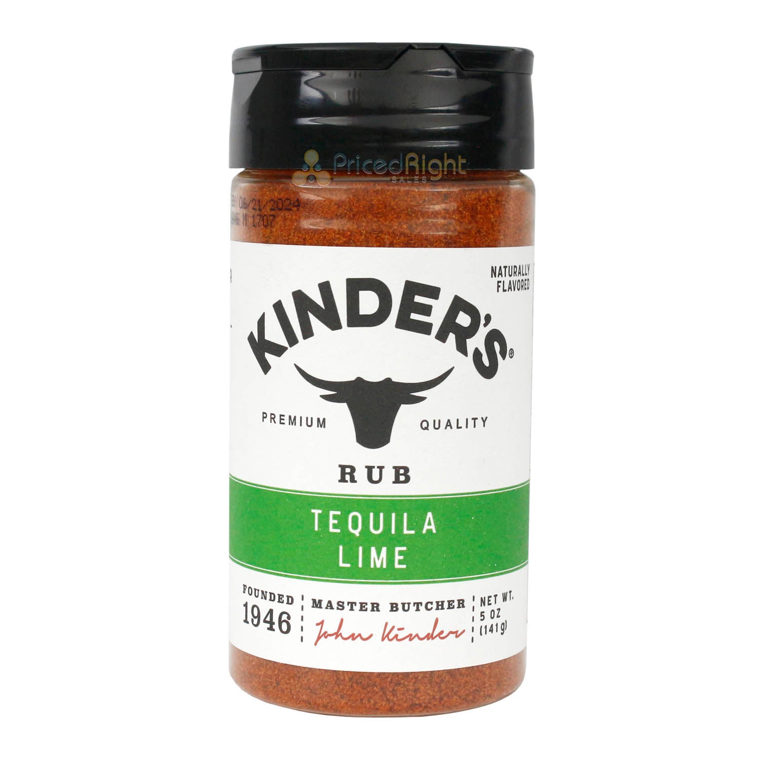 Kinder's Tequila Lime Handcrafted Flavor Packed Barbecue Rub No MSG 5 Ounce