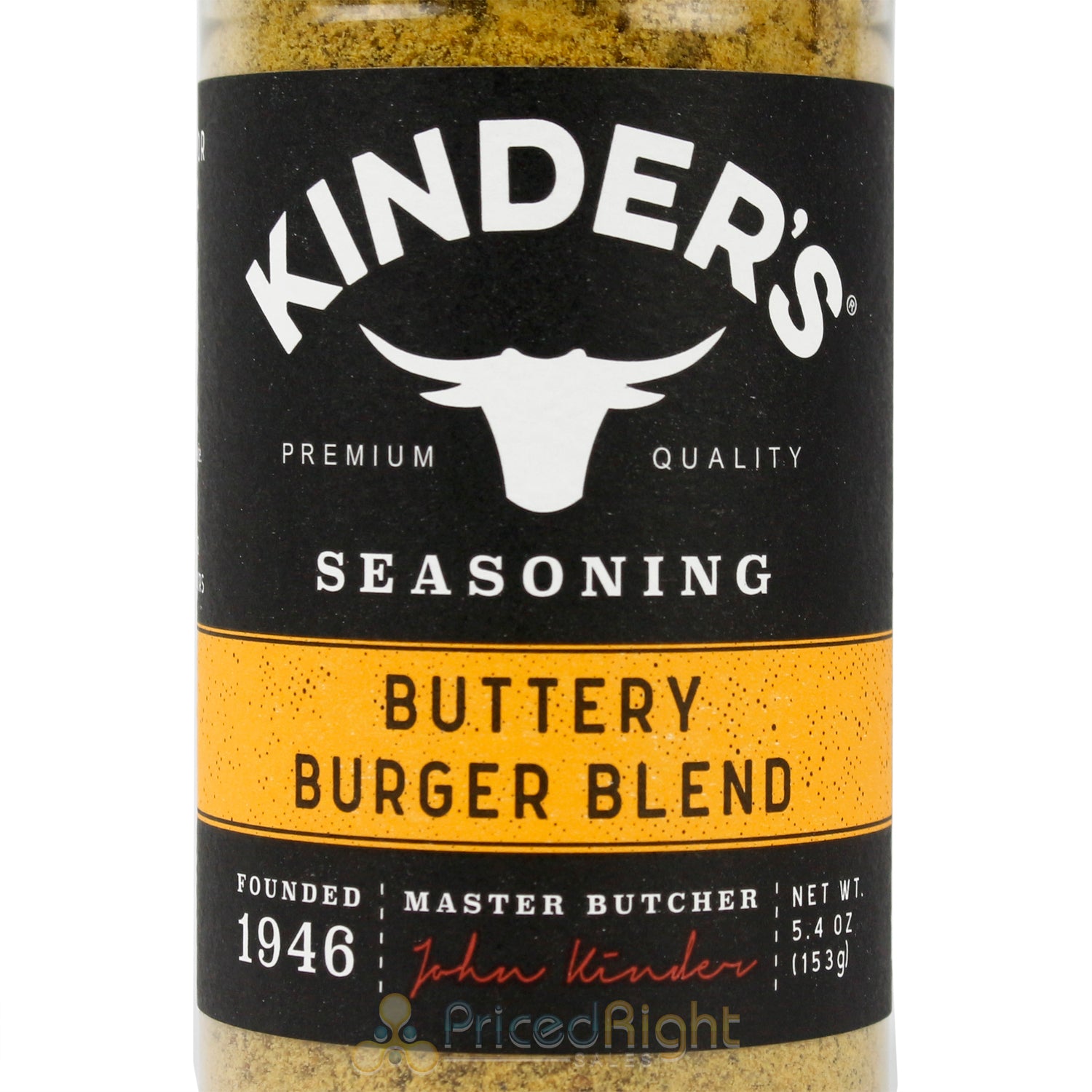 Kinder's Buttery Burger Blend Hand-Crafted Natural-Flavored Seasoning Mix 5.4 Oz