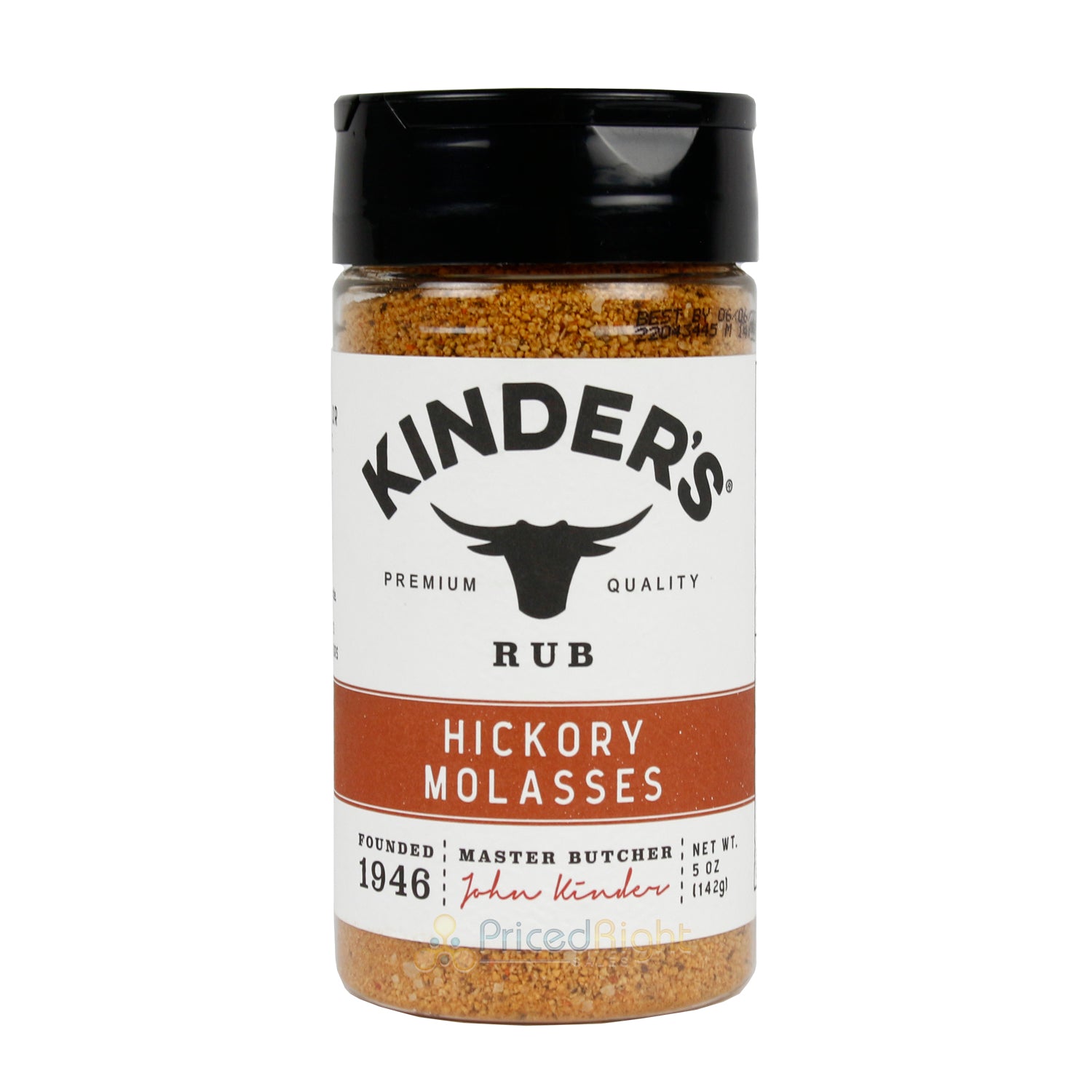 Kinder's Hickory Molasses Rub Hand Crafted With Brown Sugar No Added MSG 5 Oz