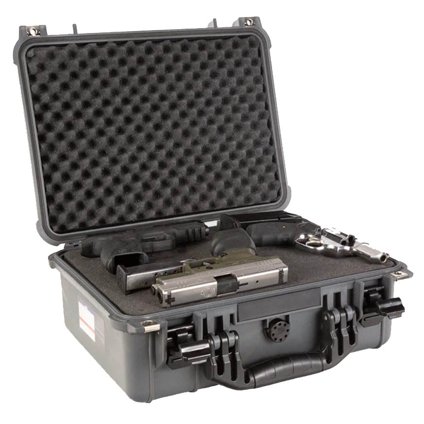 Hand Gun Hard Case 13" Padded Weatherproof Pistol Camera Surelock Security Co.
