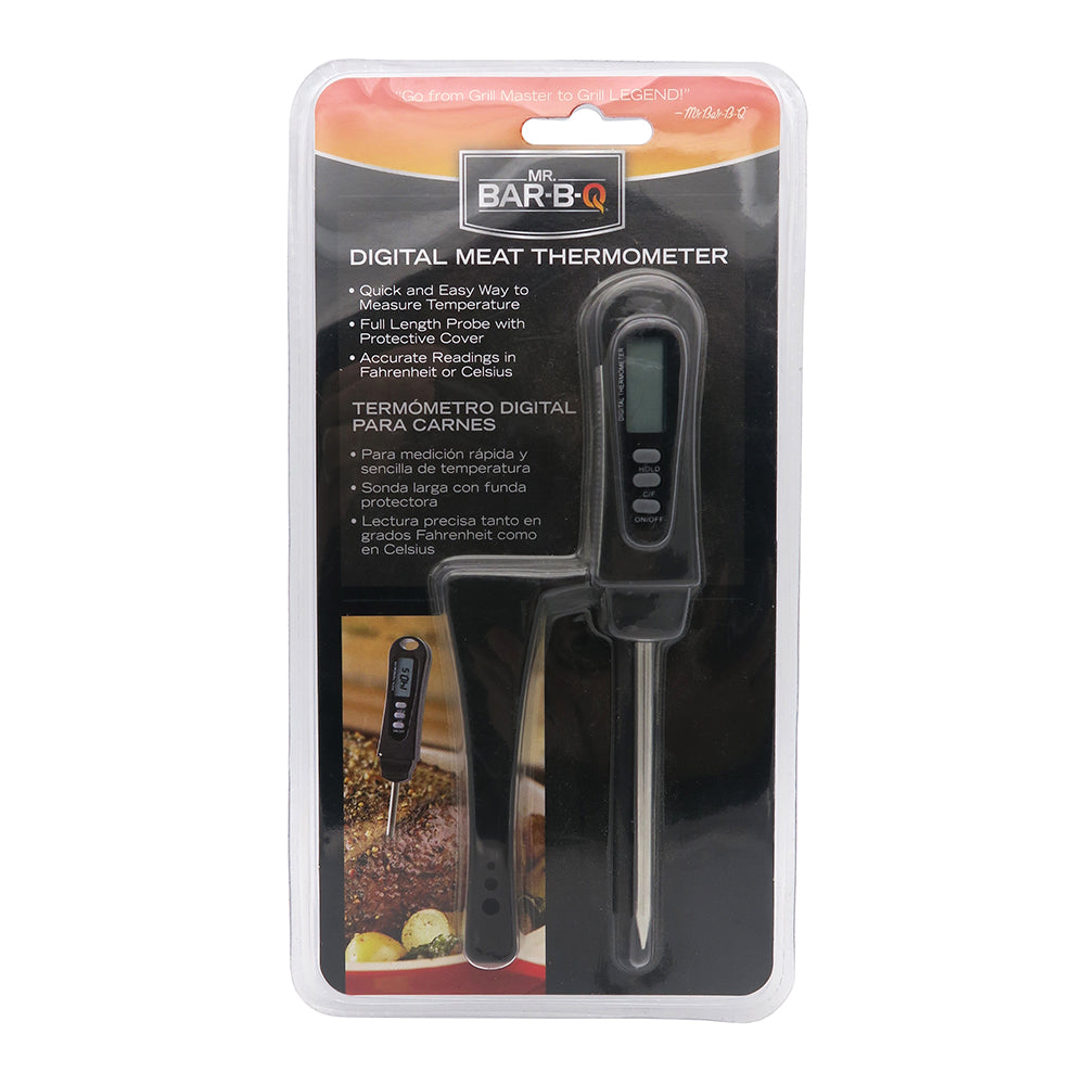 Mr. Bar-B-Q Digital Meat Thermometer Easy Read Stainless Steel with Case 40173Y
