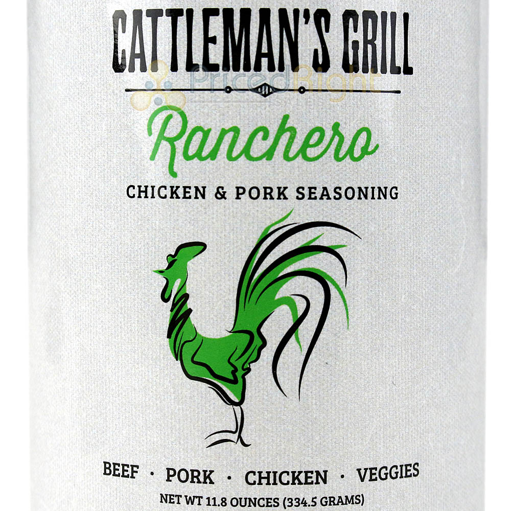 Cattleman's Grill Ranchero Chicken & Pork Seasoning 11.8 Oz Bottle Savory Blend