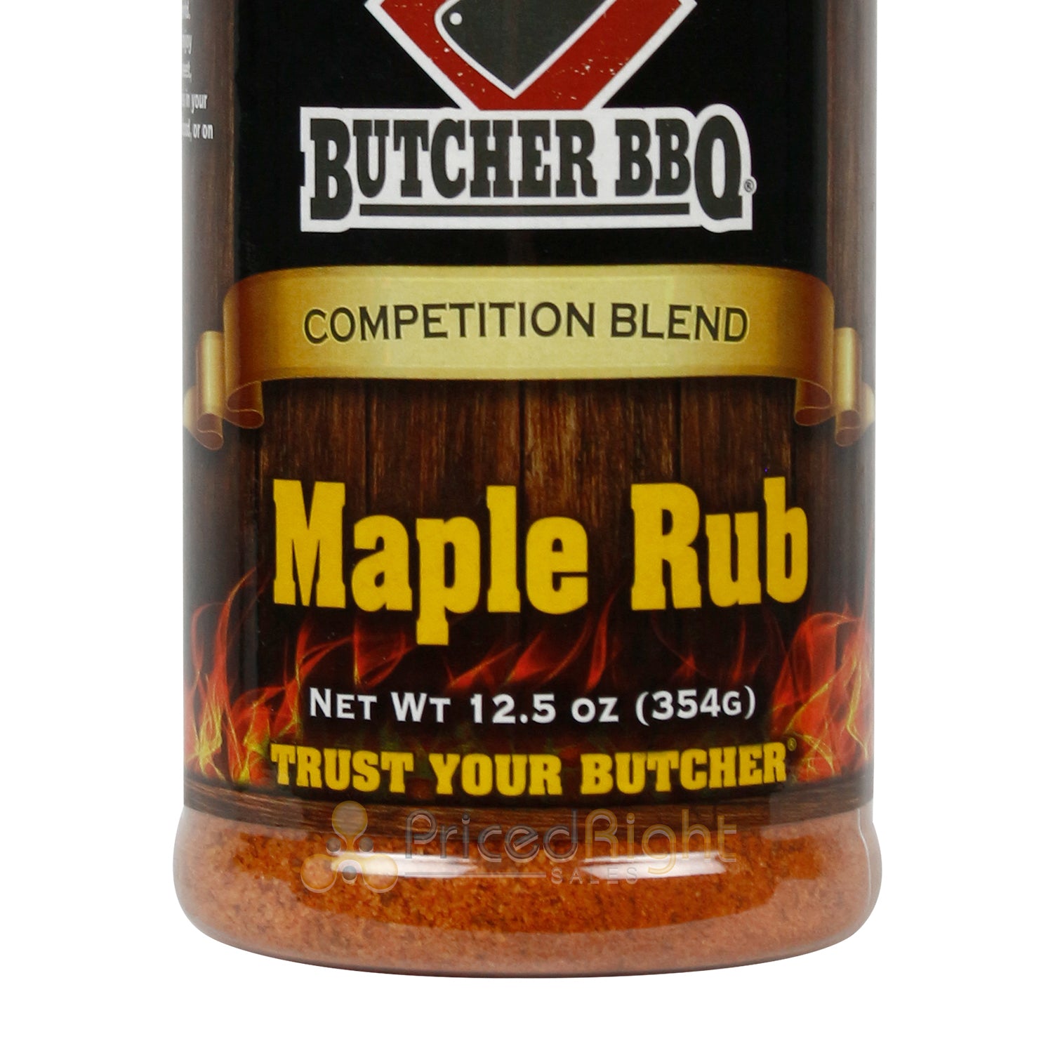 Butcher BBQ Maple Rub Seasoning Competition Blend 12.5 Oz Sweet Savory No MSG