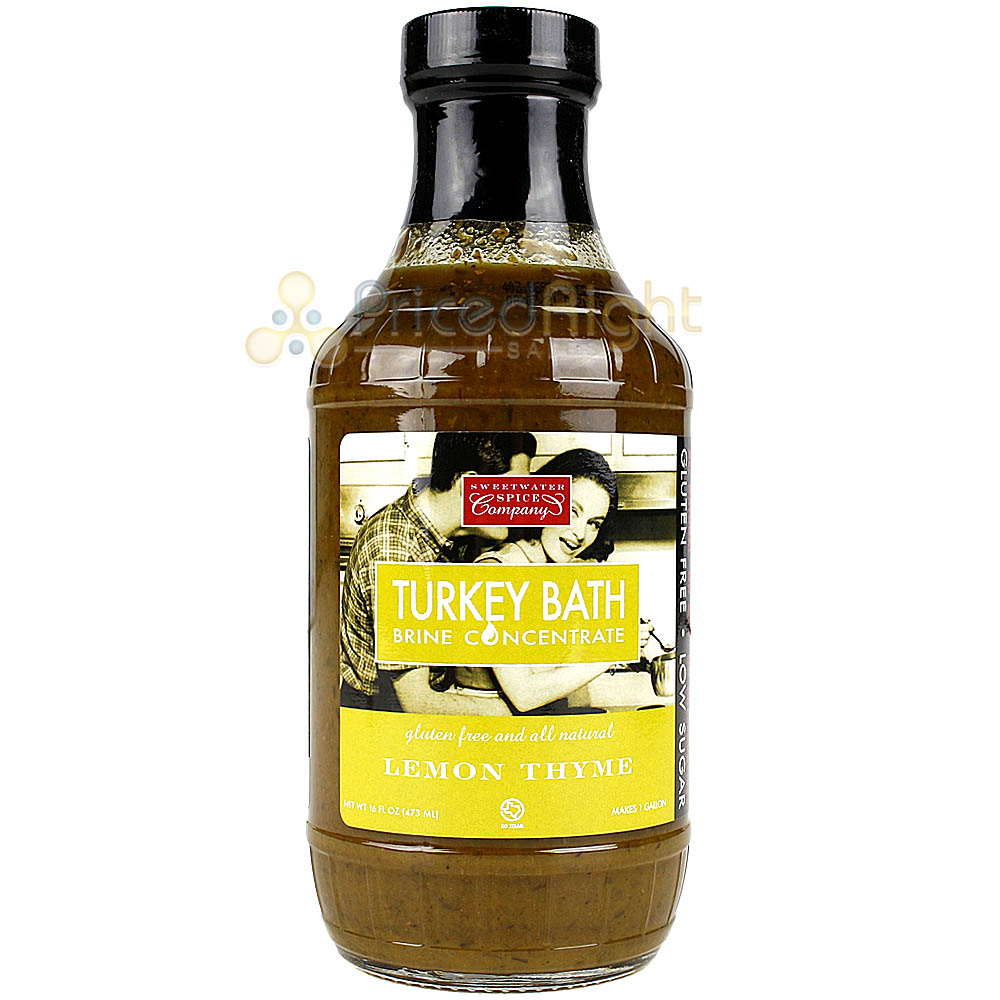 Sweetwater Spice Company Lemon Thyme Turkey Brine Bath Concentrate 16 Oz. Bottle