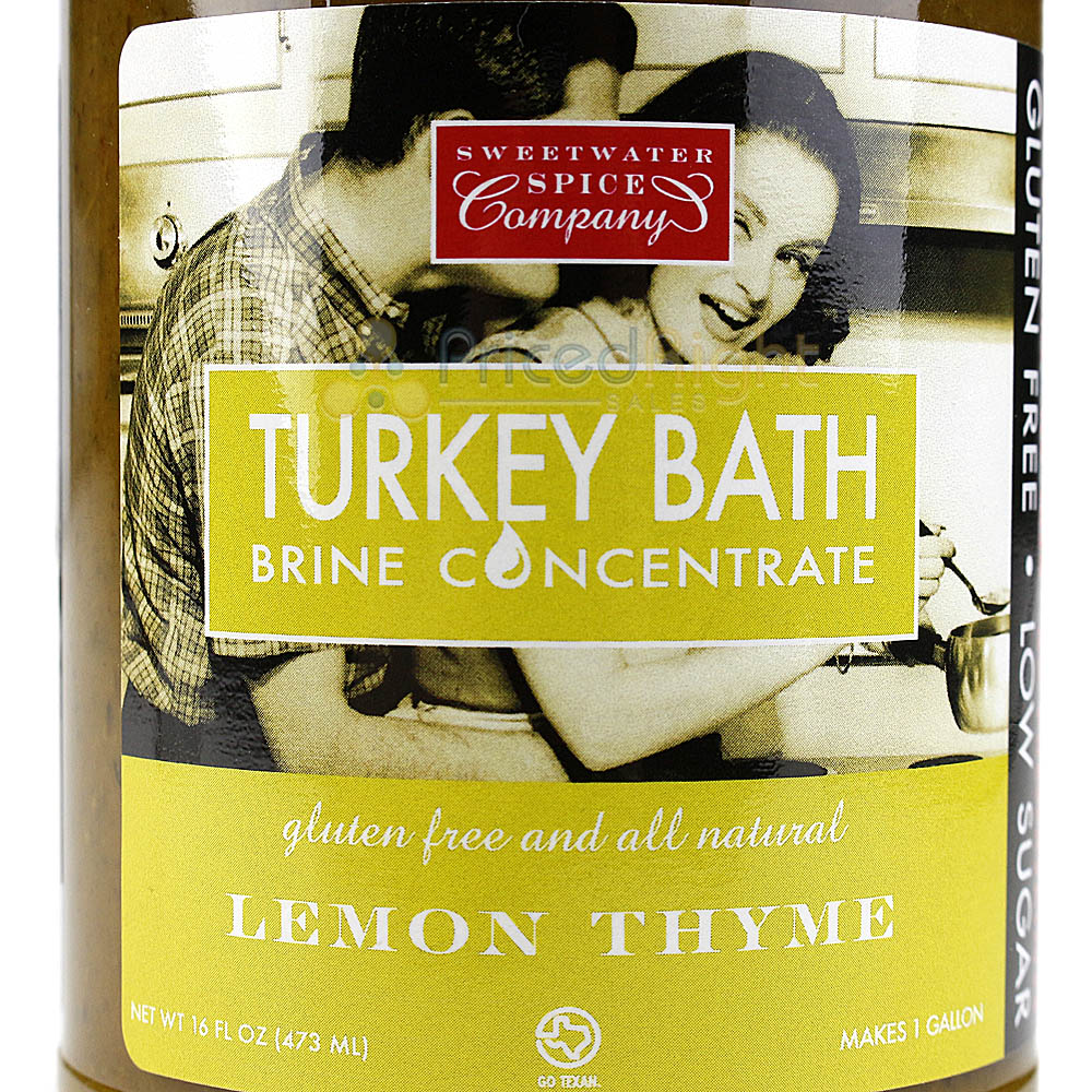 Sweetwater Spice Company Lemon Thyme Turkey Brine Bath Concentrate 16 Oz. Bottle