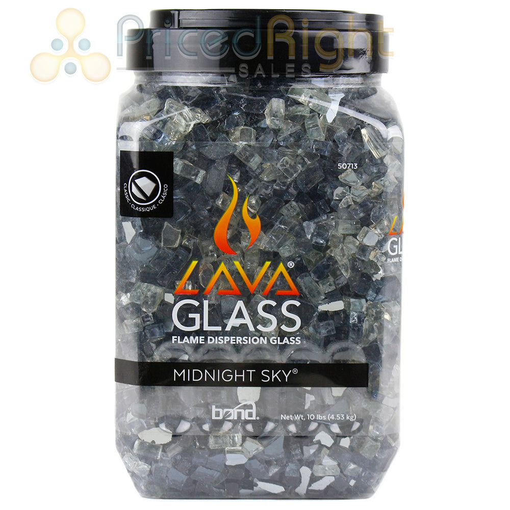 20lbs Midnight Sky Classic LavaGlass Firepit Dispersion Glass Gas Fireplace