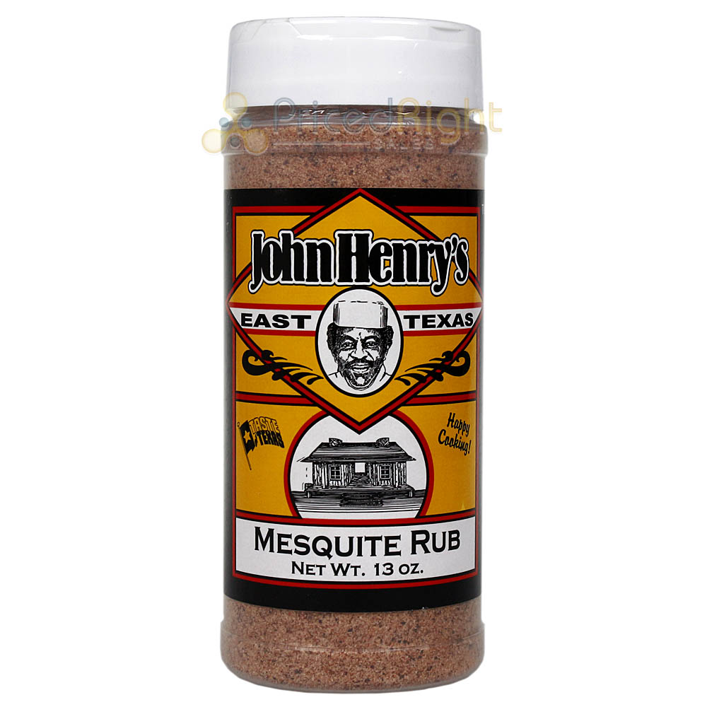 John Henry's Store Mesquite Rub Seasoning 13 Oz Bottle All Purpose 55114