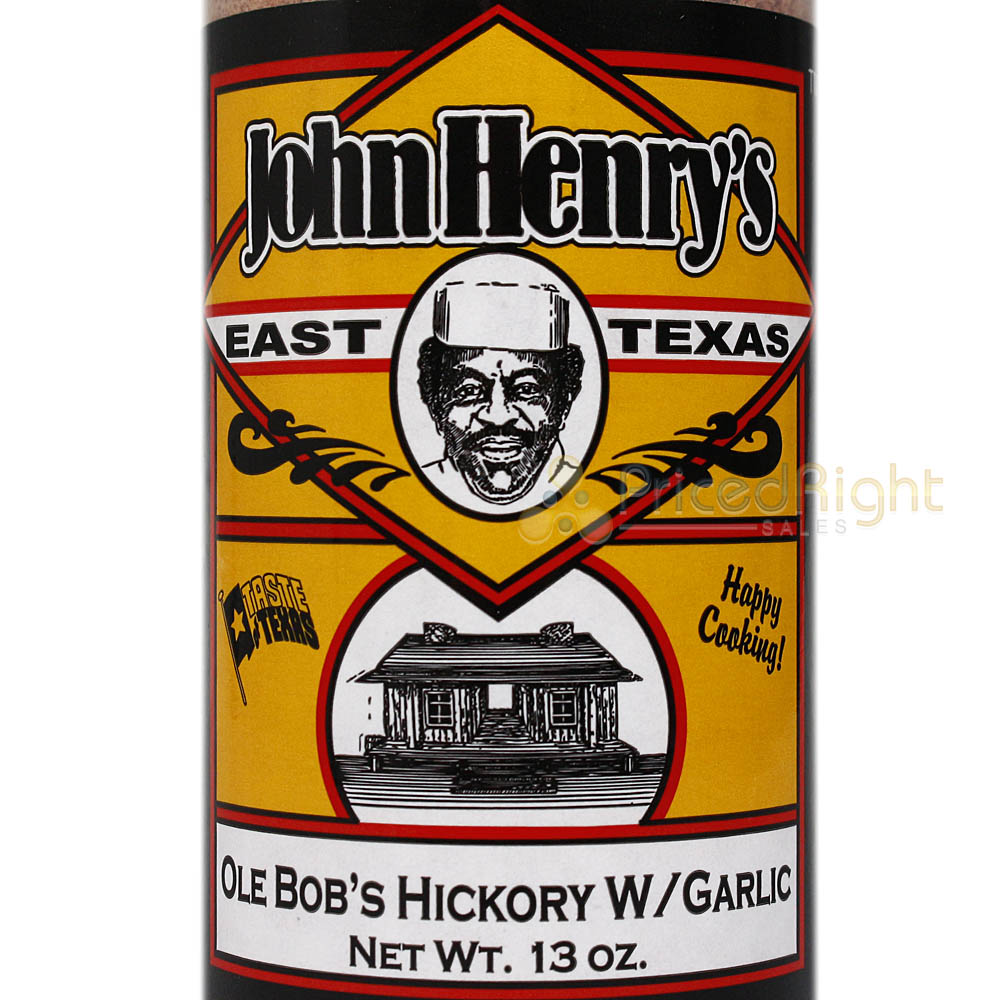 John Henry's Store Ole Bobs Hickory with Garlic Rub Seasoning 13 Oz Bottle 55126
